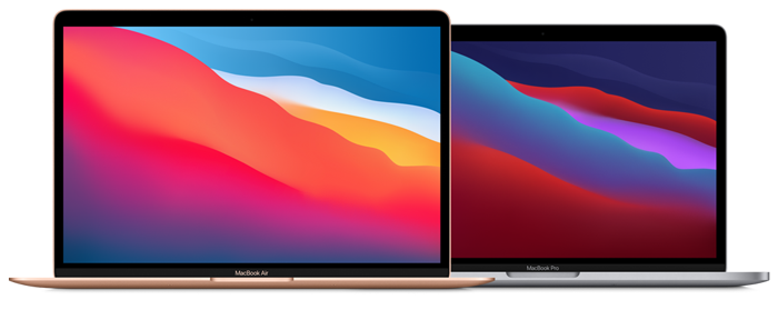 MacBook_Air_Gold_with_M1_chip_Pure_Front_MacBook_Pro_13-in_Space_Gray_with_M1_chip_Pure_Front_Screen__USEN-(2)-700px